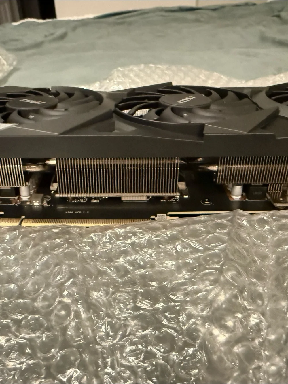 MSI Black Graphics Card Backplate with Silver Dragon Accent